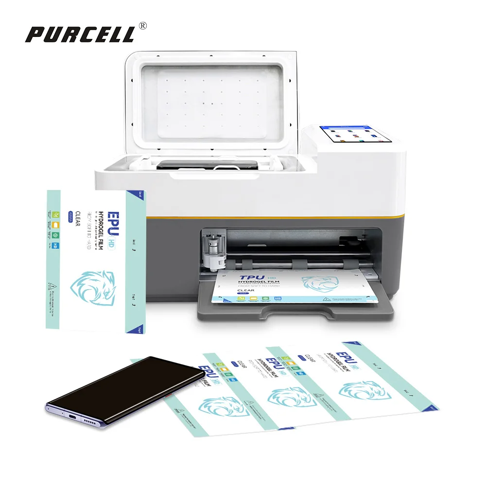 Unlocked TPU Films Screen Protector Cutting Applying Machine for Mobile Phone Repairing Tool Shops Auto Laminating Machine