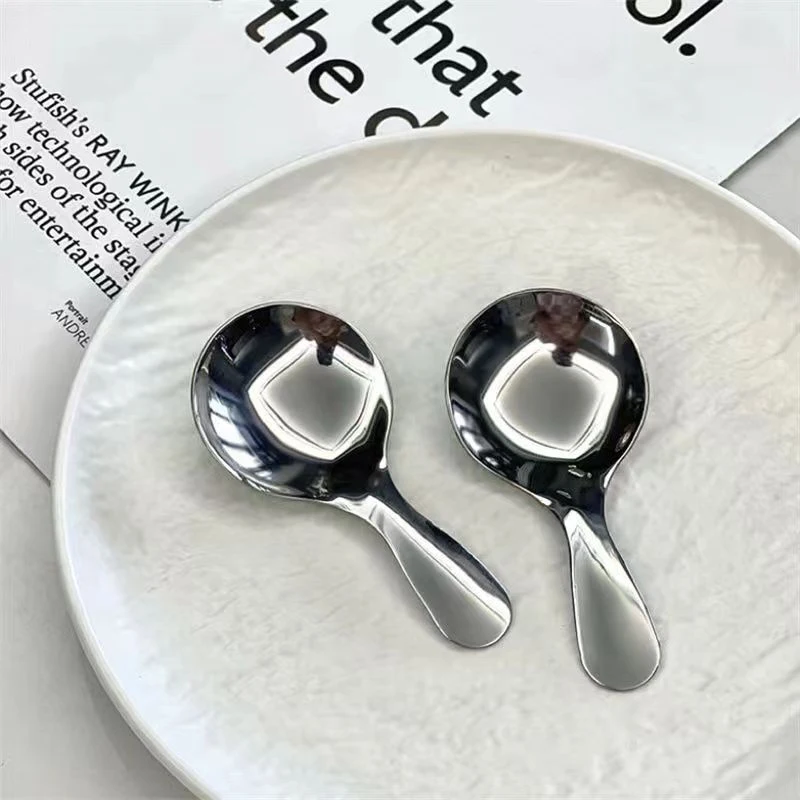 1/2pcs Mini Portable Spoon Fork Tableware Outdoor Camping Stainless Steel Cutlery For Lunch Hiking Camp Cooking Supplies