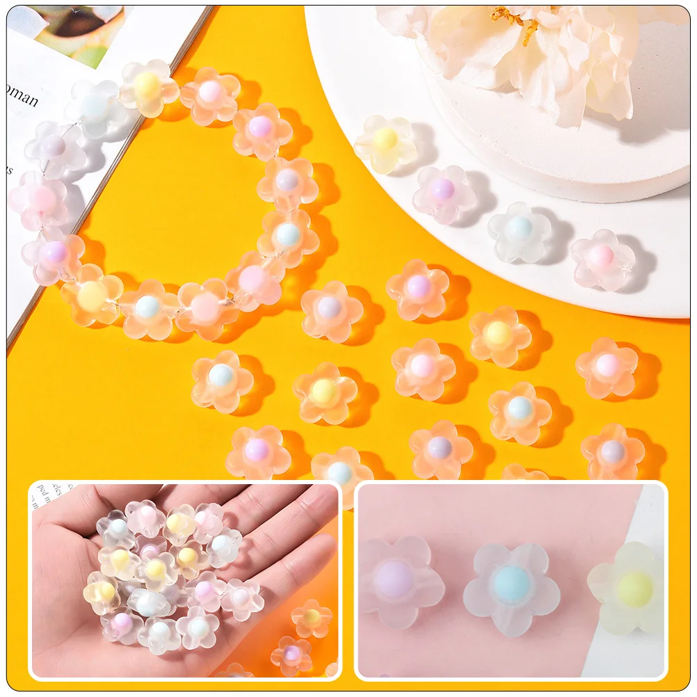 

1 Bag Of Acrylic Bead Decor Lovely Shape Diy Craft Charms Jewelry Making Beads Bracelet Bead Material Decorative Diy Loose Beads