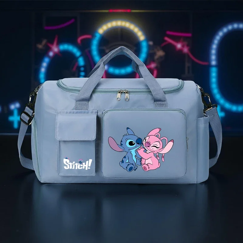 

Stitch Foldable Travel Tote Large Capacity Stitch Tote Bag - Foldable Travel Bag with Wet and Dry Storage Ideal for Gym & Travel