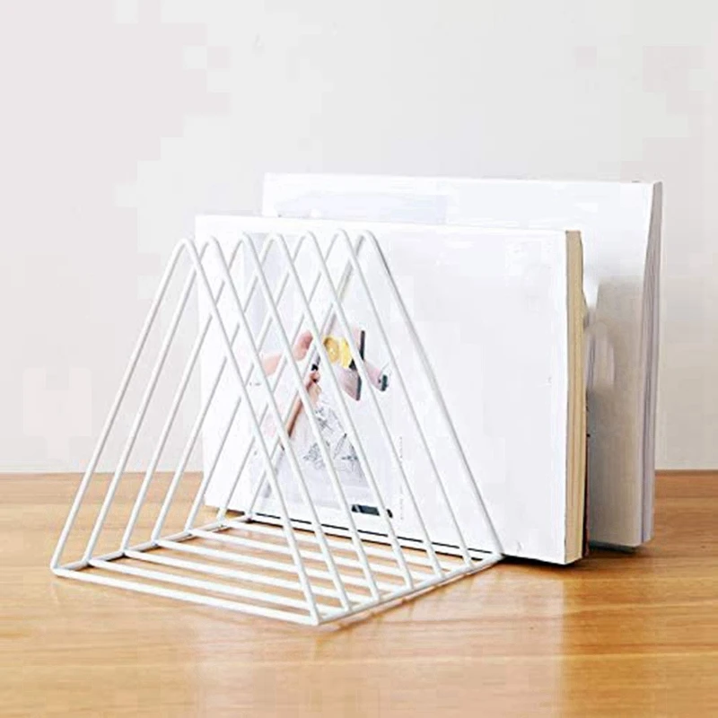 Трехугловая стойка для файлов и стеллаж для магазинов, 10 ячеек, стеллаж для газет, хранение файлов для офиса, украшение для дома