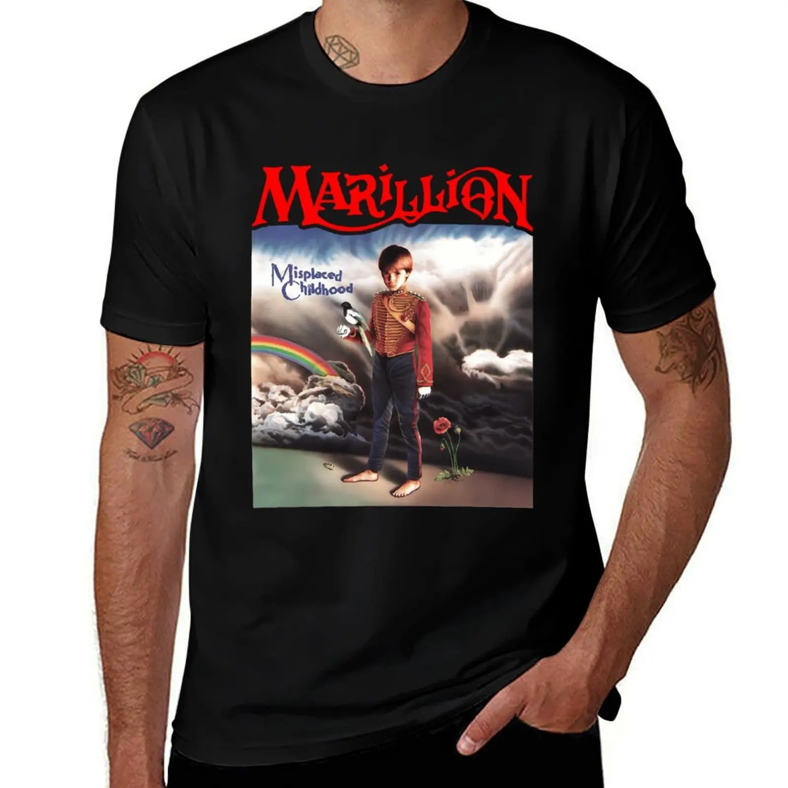

t shirts graphic cotton shirt t Misplaced Childhood for t funny T-Shirt man Essential MARILLION shirts cotton BAND man -