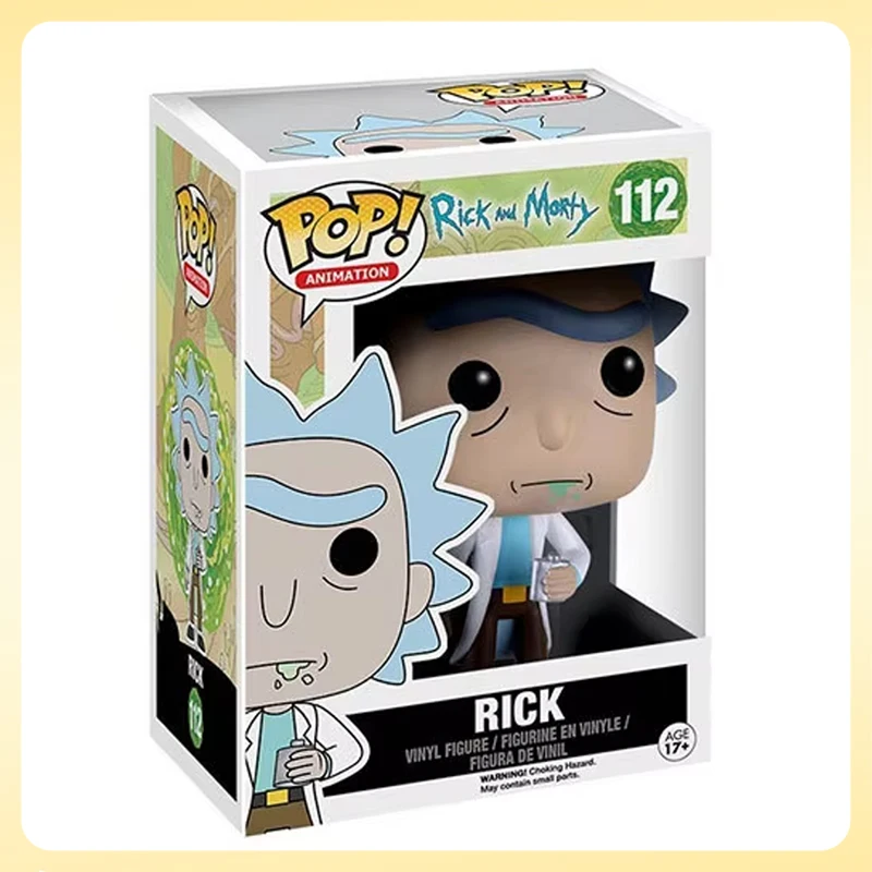 Funko Pop Rick Figure Rick And Morty Anime Figures Rick Sanchez Science Fiction Sitcom Peripheral Anime Doll Model Toy Gift