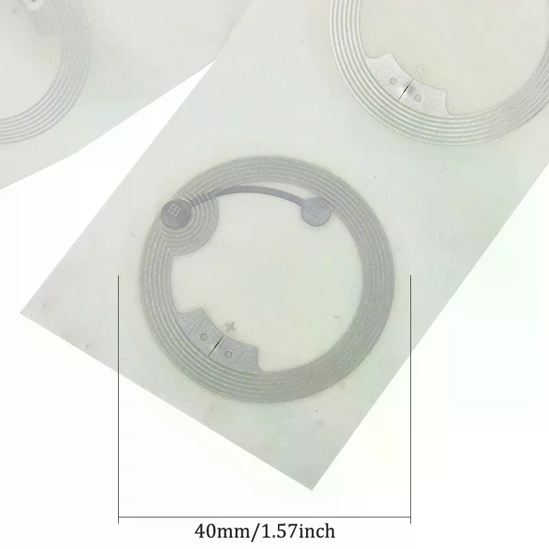 Etichetta clone copia NFC con diametro rotondo riscrivibile variabile da 40 mm da 10 pezzi