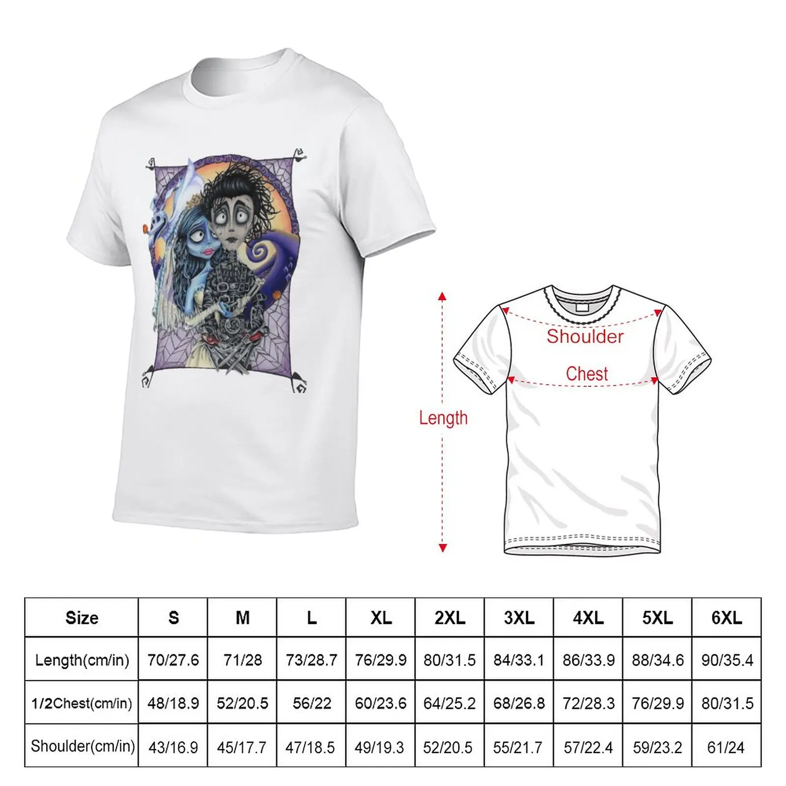 Tim Burton Tribute T-Shirt vintage sublime quick-drying Blouse heavy weight t shirts for men