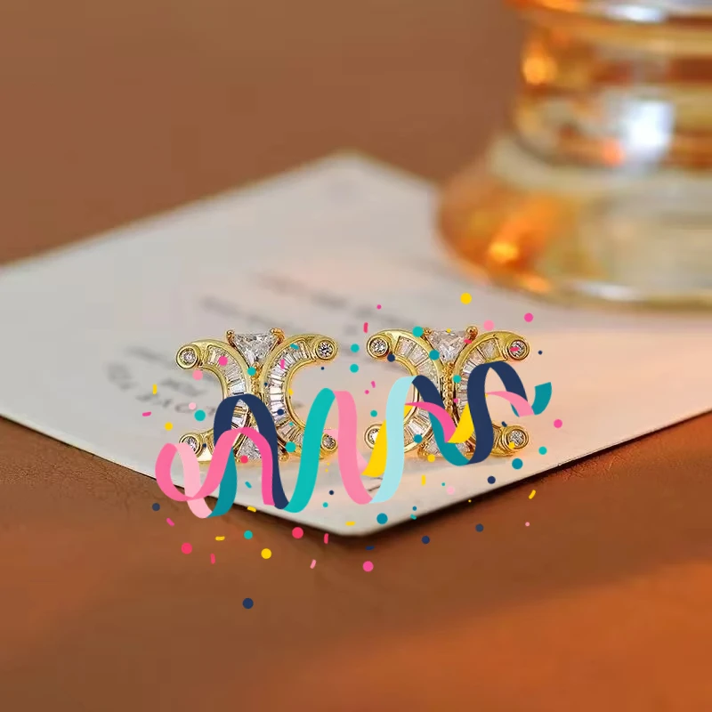 أقراط انتصار جديدة ذات جودة عالية وفاخرة خفيفة، أقراط عصرية ومتعددة الاستخدامات للمواصفين الاجتماعيين