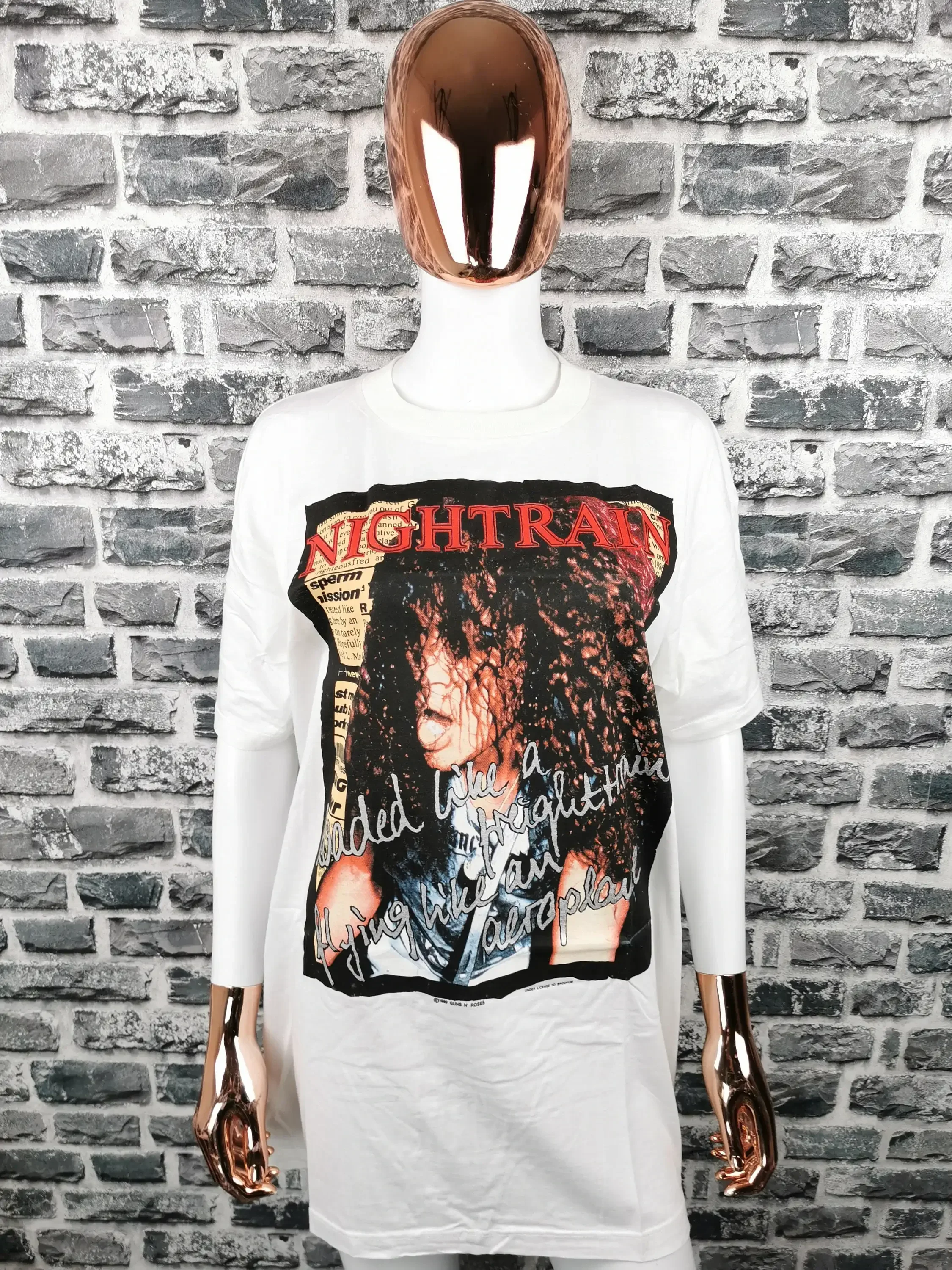 Guns N Roses 1989 (Unworn) Vintage T-Shirt Nightrain  Lies  Extremely Rare Gnr Slash Tee