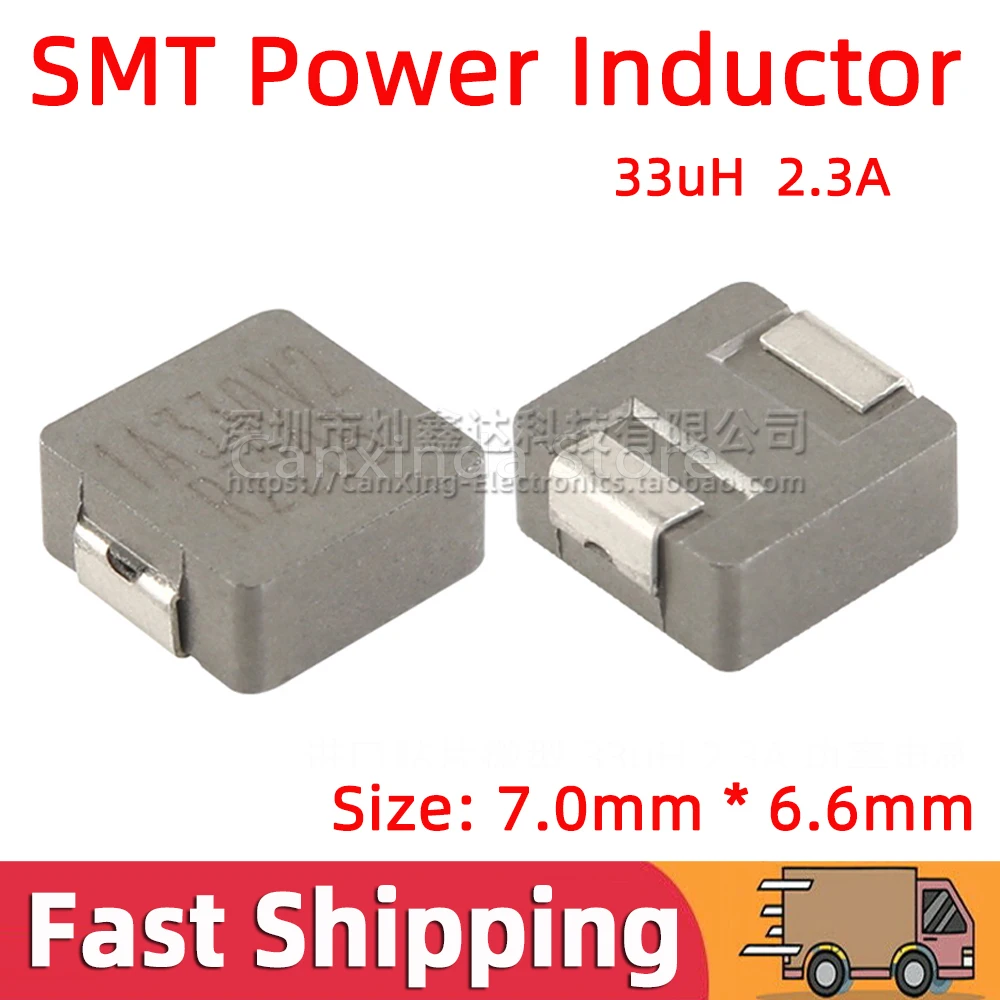 

5pcs SMD SMT Shield Power Inductor Inductance 33uH 2.3A Moulding Automotive Garde Filter HCM1A0703V2-330-R