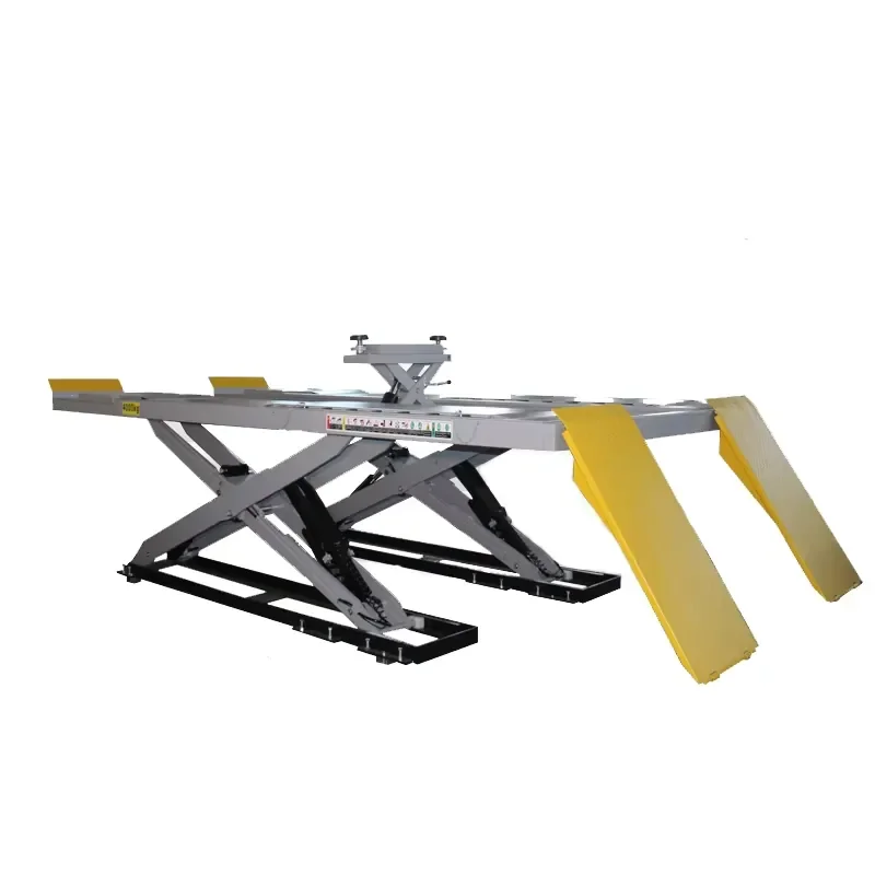 Manufacturers Direct Sales Hot Ultra-thin Scissor Lift on Ground for Car 1750mm Lifting Height 2.2KW Motor 12-Year Warranty