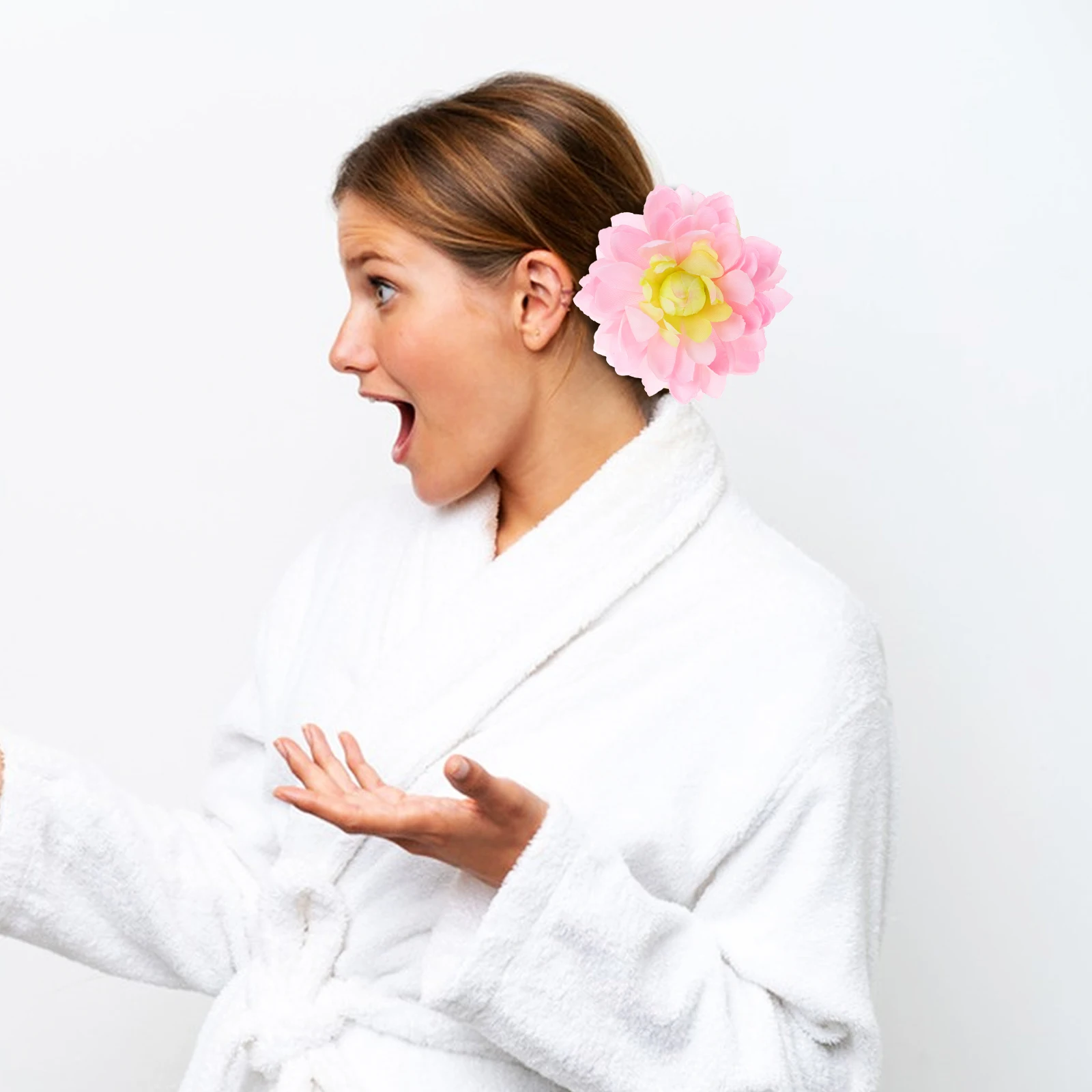 

Большой цветочный зажим для когтей, элегантная ручка в форме акулы для густых длинных волос, вечерние, отпускные, прическа, декоративная прическа