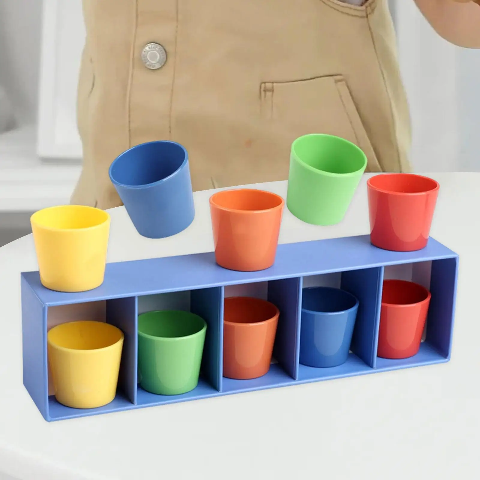 

Игра на соответствие цветов, обучающие разноцветные чашки, принадлежности для дня рождения, логическое мышление, игра с отгадами цвета