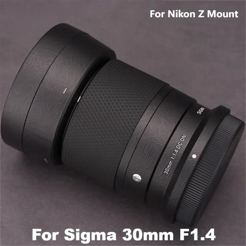 For Sigma 30mm F1.4 DC DN Decal Skin Vinyl Wrap Film Camera Lens Body Protective Sticker Coat For Nikon Z Mount 30 1.4 F1.4 Lens