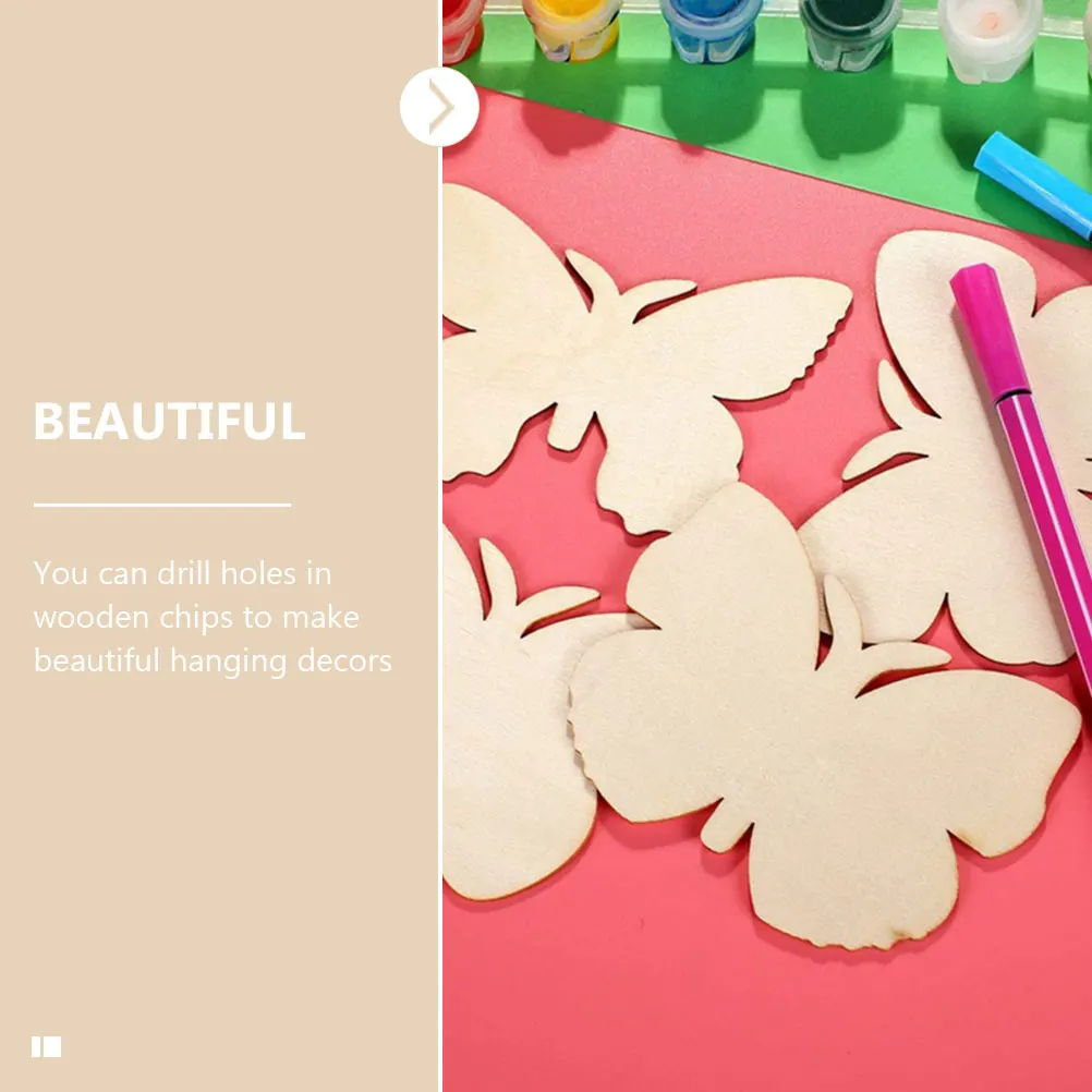 

DIY Butterfly Craft Blanks Unfinished Chips Diy Party Pendants Decoration Accessories Hanging Graffiti Accessory Crafts
