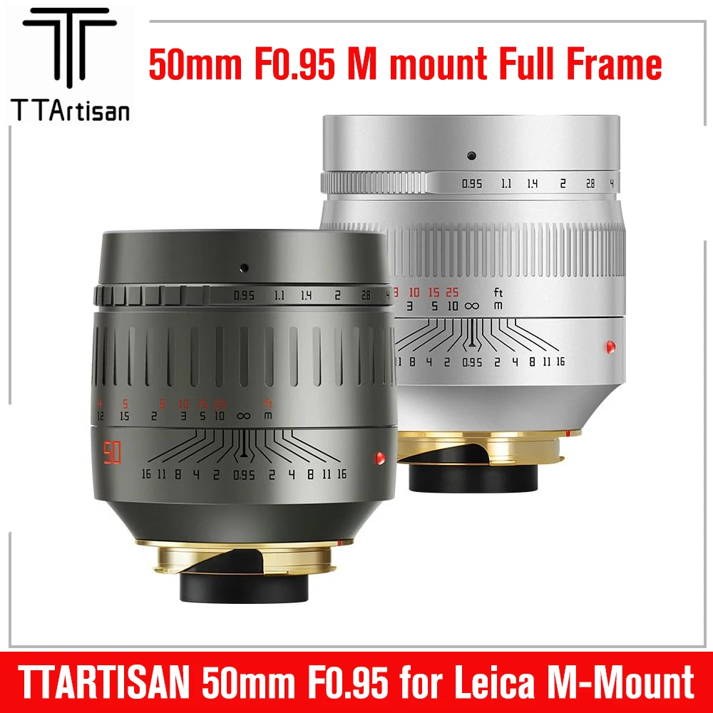 

TTArtisan 50mm F0.95 Full Frame Large Aperture Prime Lens for Leica M-Mount Cameras Leica M240 M3 M6 M7 M8 M9 M9p M10 Lense