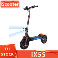 iScooter iX5S Electric Scooter, 1000W Motor, 48V 15Ah Battery, 11-inch Tire, 45km/h Max Speed, 40km Range, Dual Disc Brakes