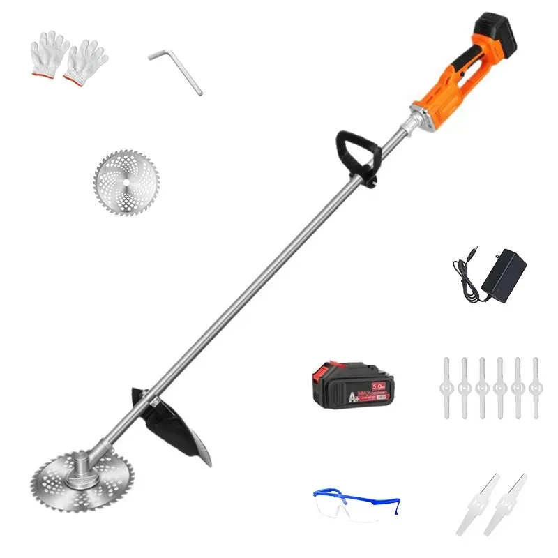 1800 واط فرش الكهربائية المحمولة جزازة العشب 24 فولت بطارية ليثيوم متعددة الوظائف اللاسلكية قابلة للشحن للاستخدام المنزلي