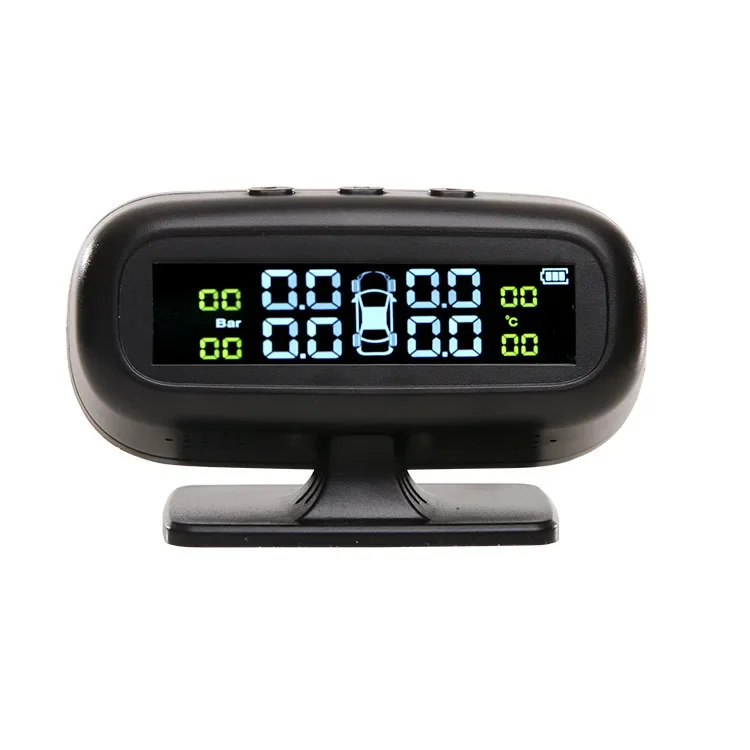 

B68 car tire pressure monitoring system solar car tire temperature alarm high precision tpms external built-in