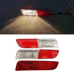 Rear Bumper Reflector Light For Mitsubishi Outlander 2013 2014 2015 8337A111 8336A102 Rear Tail Brake Lamp with Bulbs