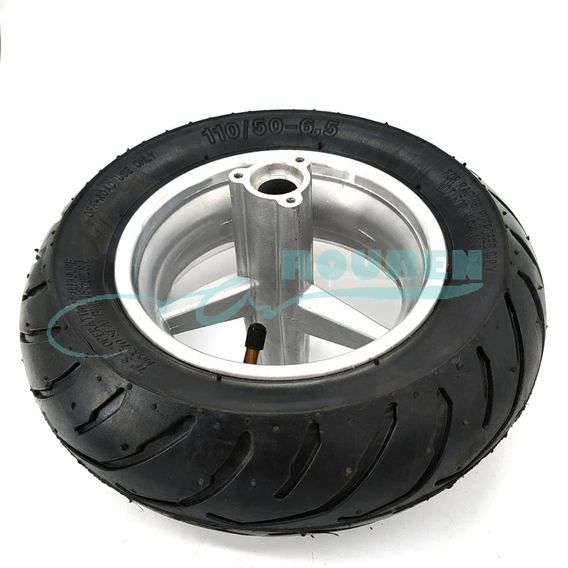 Mini Sports Car Motorcycle 49CC Small Sports Car Front 90/65-6.5 Inch Vacuum Inner and Outer Tires + Wheels