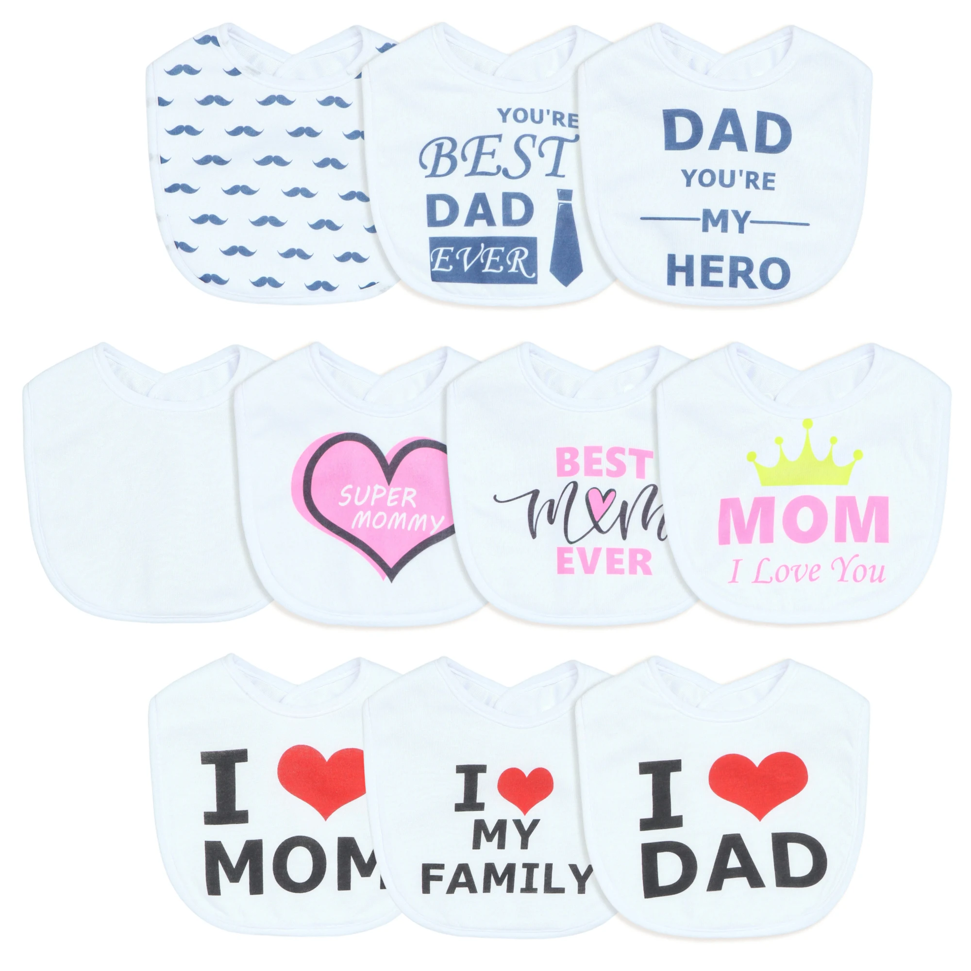 

Набор из 10 водонепроницаемых мягких нагрудников для младенцев (для мальчиков и девочек), супервпитывающие нагрудники для кормления новорожденных (регулируемые застежки, милый граффити)