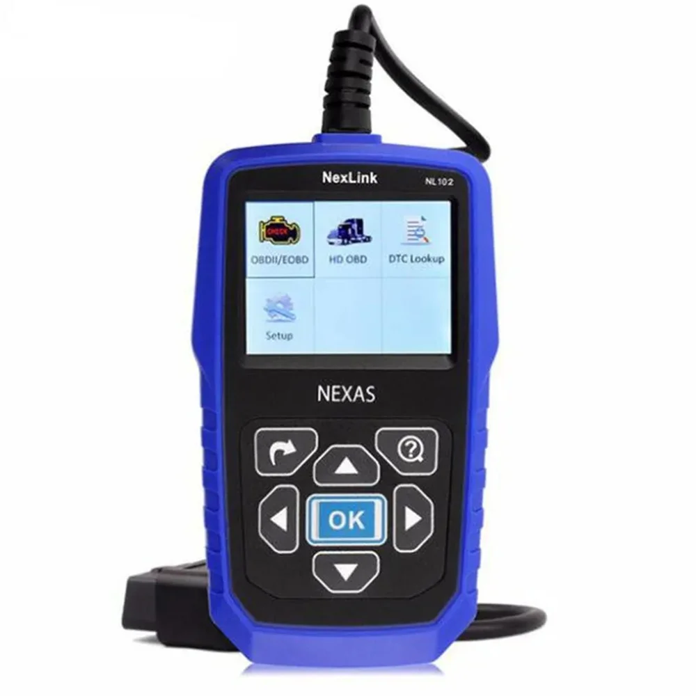 NL102 OBDII Car Diagnostic Tool 12-24V Professional OBD EOBD Code Reader 2 in 1 Automotive Scanner For Cars And Heavy Trucks