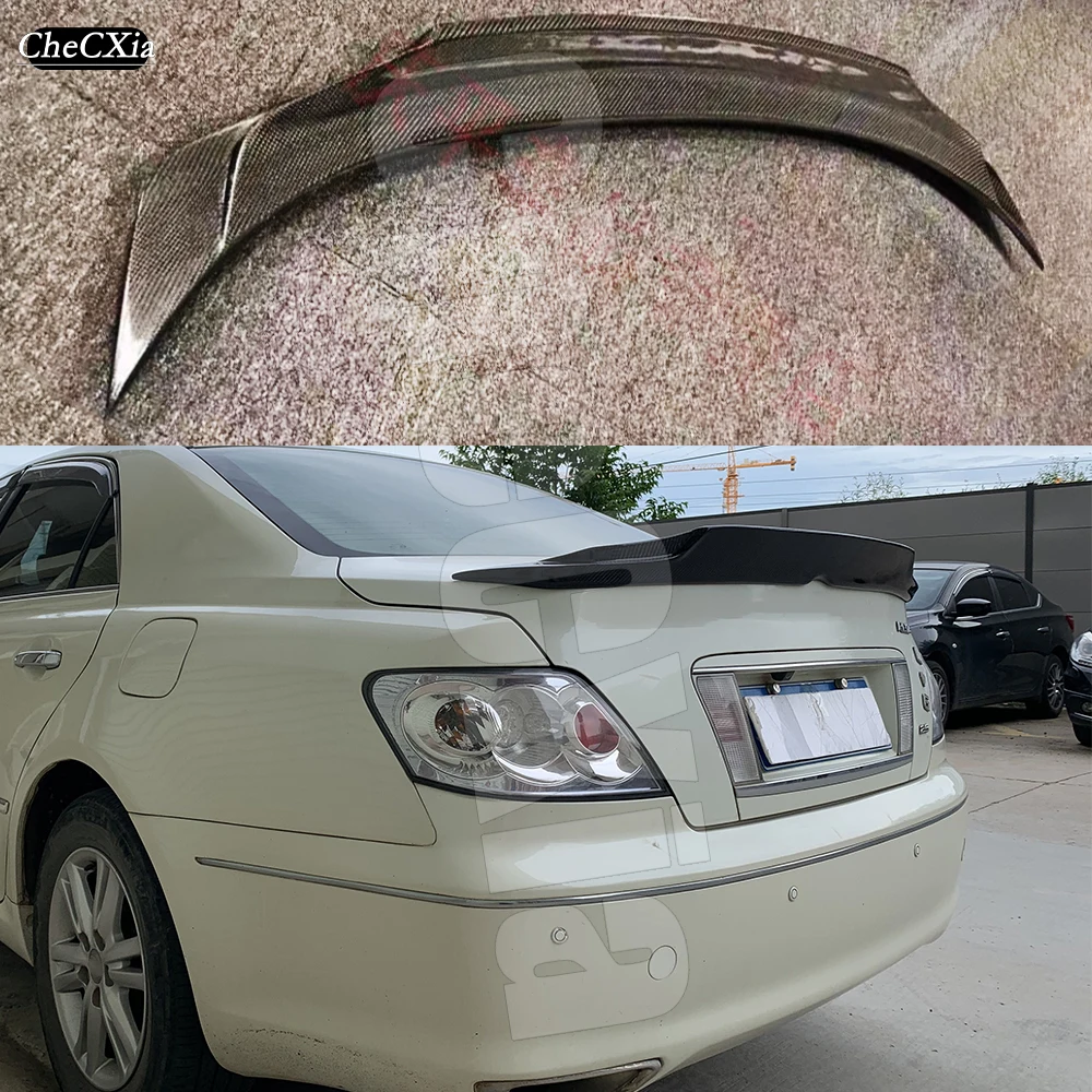 

Applicable To Toyota 2006-2009 REIZ Modified ING True Carbon Fiber Rear Spoiler Rear Trunk Lid Spoiler Tail Wing