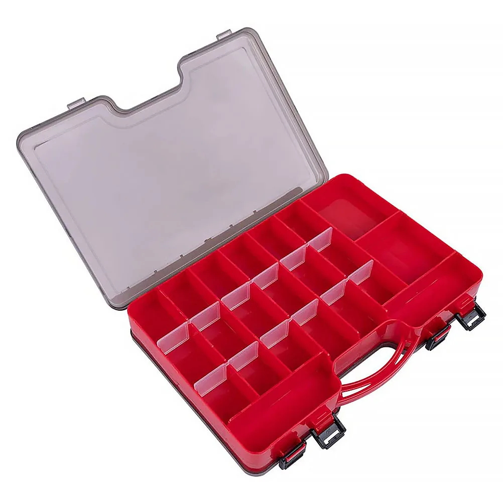 

Double Layer Box Durable Plastic Fish Lure Bait Lure Fishing Gadget Case Organizer Case Storage For Gears Tools