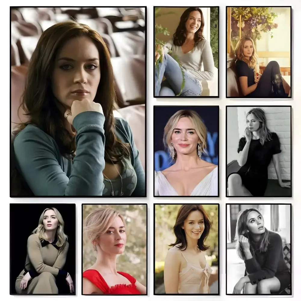 e-Emily Blunt Poster American Film Mural Home Childrens Room Wall Decor Print