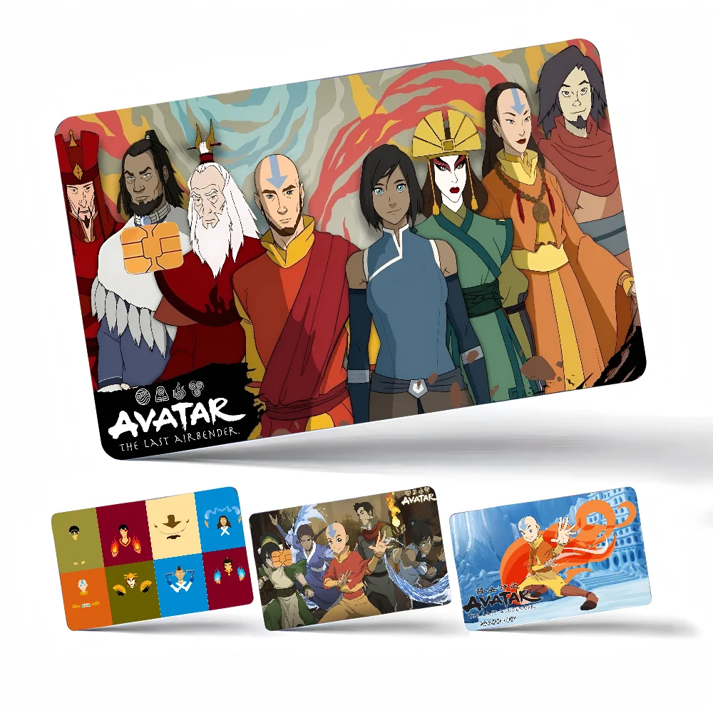 A-Avatar The L-Last A-AirbenderGame Film Cover Aufkleber Hülle für kleine Chip-Kredit-Debitkarte Vorderseite