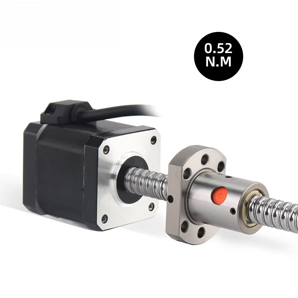 

HANPOSE nema17 stepper motor 17HS8401S-SFU1204 ball screw 100 mm long 1.8a 52N.CM for numerical control worm wheel ball screw st