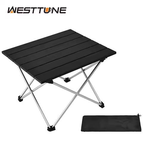 WESTTUNE 야외 캠핑 테이블 접이식 해변 피크닉 테이블 초경량 알루미늄 캠핑 데스크 휴대용 여행 가구 장비