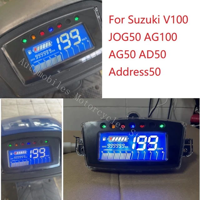 スズキアドレス用デジタルメーター,モデルv100,jog50,100,ag50,ad50,address50,オートバイ用スピードメーター