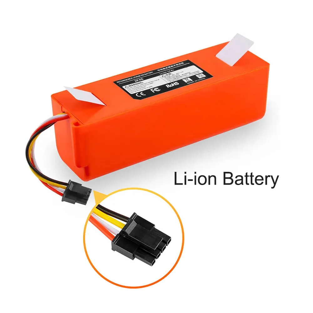 6800mAh 14,4 V batería de iones de litio accesorios para aspiradoras Xiaomi Mijia1S Roborocks S50-55 S5 Max S6 S7 batería de Robot de barrido