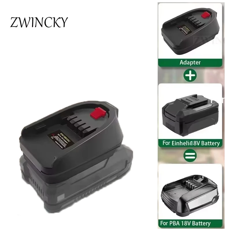 ZWINCKY Battery Adapter for Einhelll 18V Li-ion Battery Converter to for Bosch 18V PBA Lithium battery Power Tools Drill Adapter