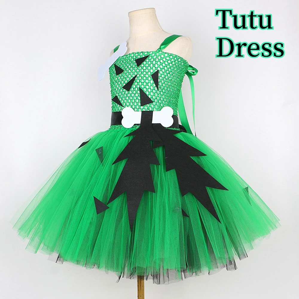 girls-primitive-and-wild-style-mesh-tutu-dress-with-funny-bone-decoration-outfit-for-halloween-party-stage-performance-role-play