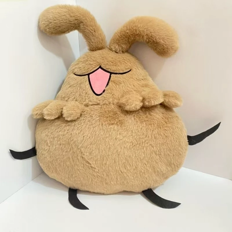 Silksong Floh-Welpen, großes Kissen, süßes Plüschtier, Flohhund, großes Plüschkissen, weiches gefülltes Kissen für Kinder und Erwachsene, Heimdekoration