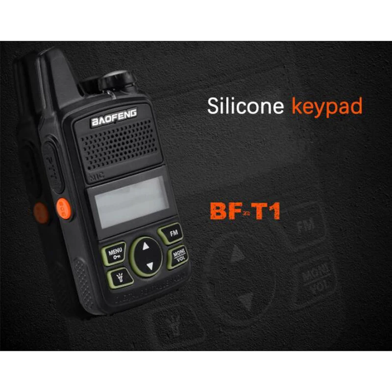 Baofeng BF-T1 Mini Walkie Talkie, Transceptor de rádio portátil, rádio bidirecional, Professional Cb Estações de Rádio, Original