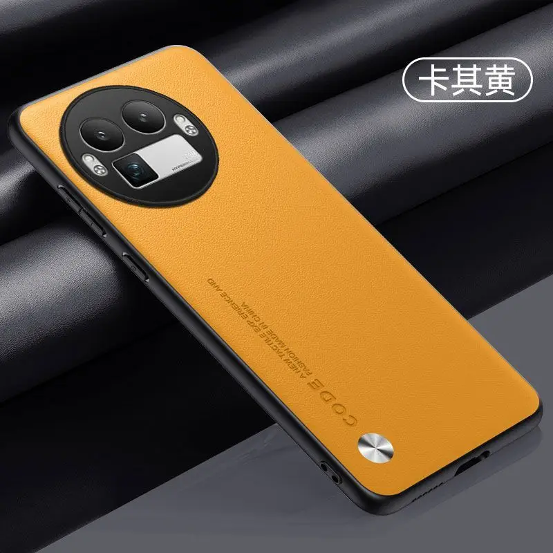 For Realme GT8 Pro Case Simple Business Style Luxury Plain Leather Skin-friendly Anti-drop Cover For Realme GT 8 Pro Funda