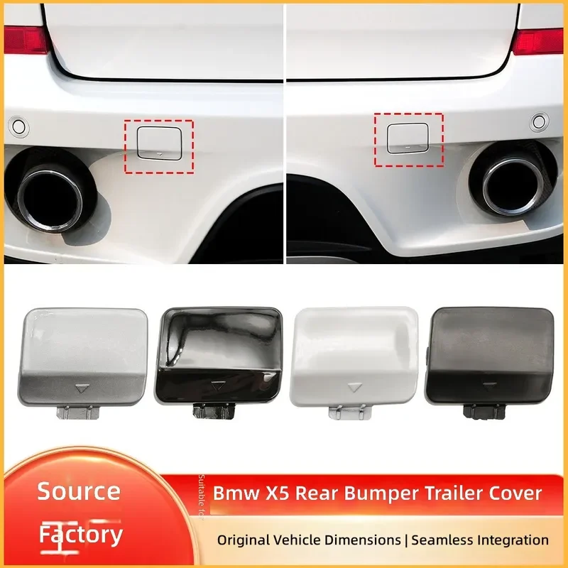 For BMW X5 E70 Rear Bumper Tow Hook Cover Left Right Trailer Cap 51127271815
