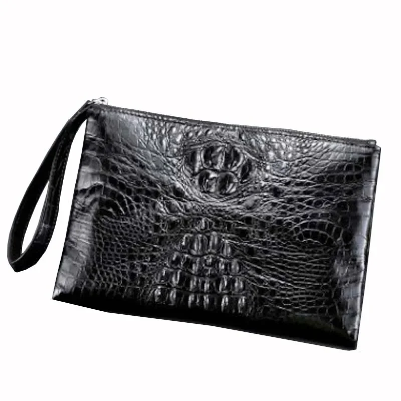 LINSHE crocodile  men  handbags Hand bag envelope bag  new  tide  Hand caught men clutch bag