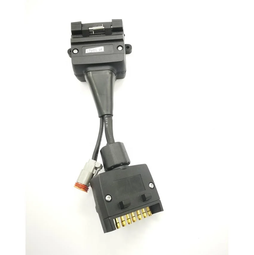Australian Style 12-Pin Flat to 7-Pin Flat Trailer Adapter with 2-Pin Connector Kit