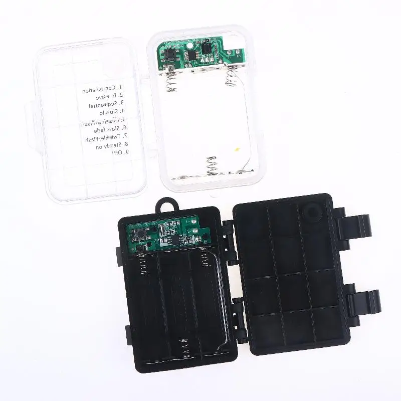 1 Juego de soporte de batería AA de 3 secciones, cartucho de batería impermeable y a prueba de polvo de 3V No.5 con función de sincronización