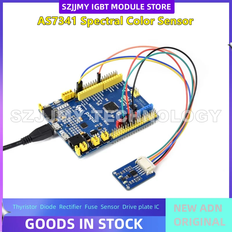 Raspberry Pi AS7341 visible spectrum sensor module color detection multi-channel high-precision I2C interface