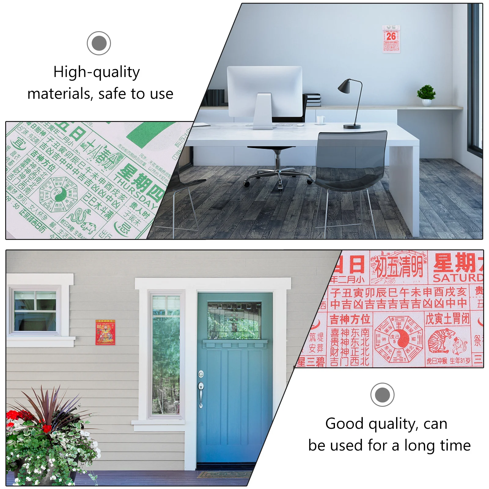 

1 шт. год тигра 2022, традиционный китайский календарь, классический ежедневный настенный календарь, подвесной планировщик лунных мероприятий для дома