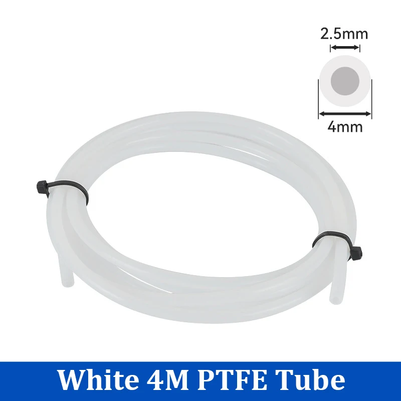 Für Bambu Lab Ptfe Rohr 2,5mm 4mm P1S P1P AMS A1 Mini 3D Drucker Teflonto Rohr X1C Bambulab Ptfe Stecker Weiß Grau AMS LITE