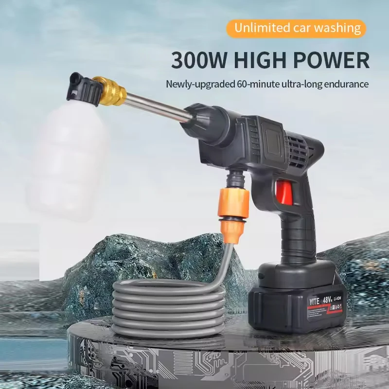 Cordless High Pressure Car Washer Spray Water Gun Foam Generator Portable Car Wireless Washing Machine for 21V Makita Battery