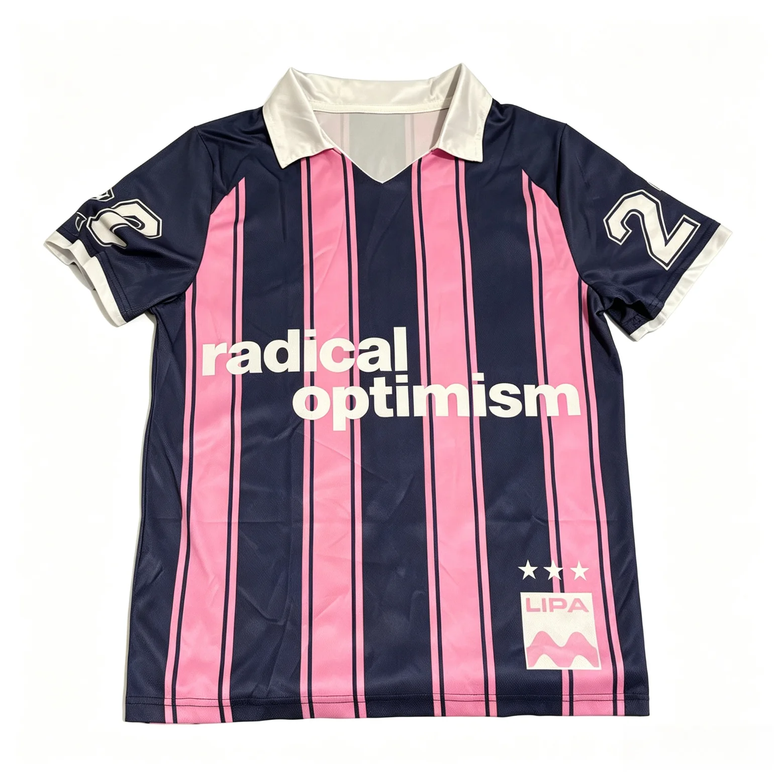Unisex Jersey T-shirt Mesh Striped Polo Neck Tshirt Tops Printed Letters Striped Oversized Loose Tees Letters Men Women Summer