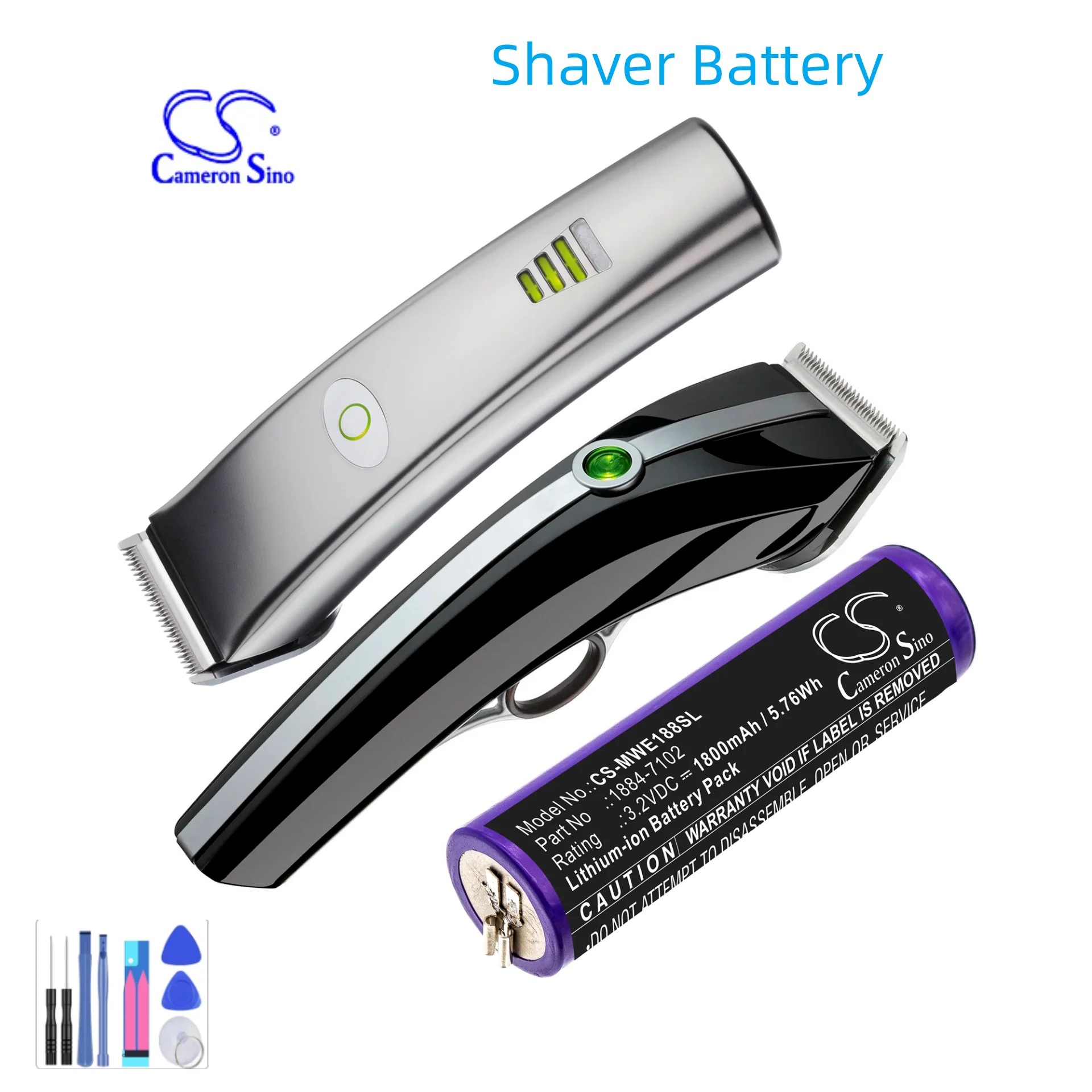 Shaver Battery For Moser 1884-7102 Ermila 1884  Ermila 1885 1884 Li+Pro  Ermila 1885 Motion Wahl Ermila 1884 1800mAh / 5.76Wh