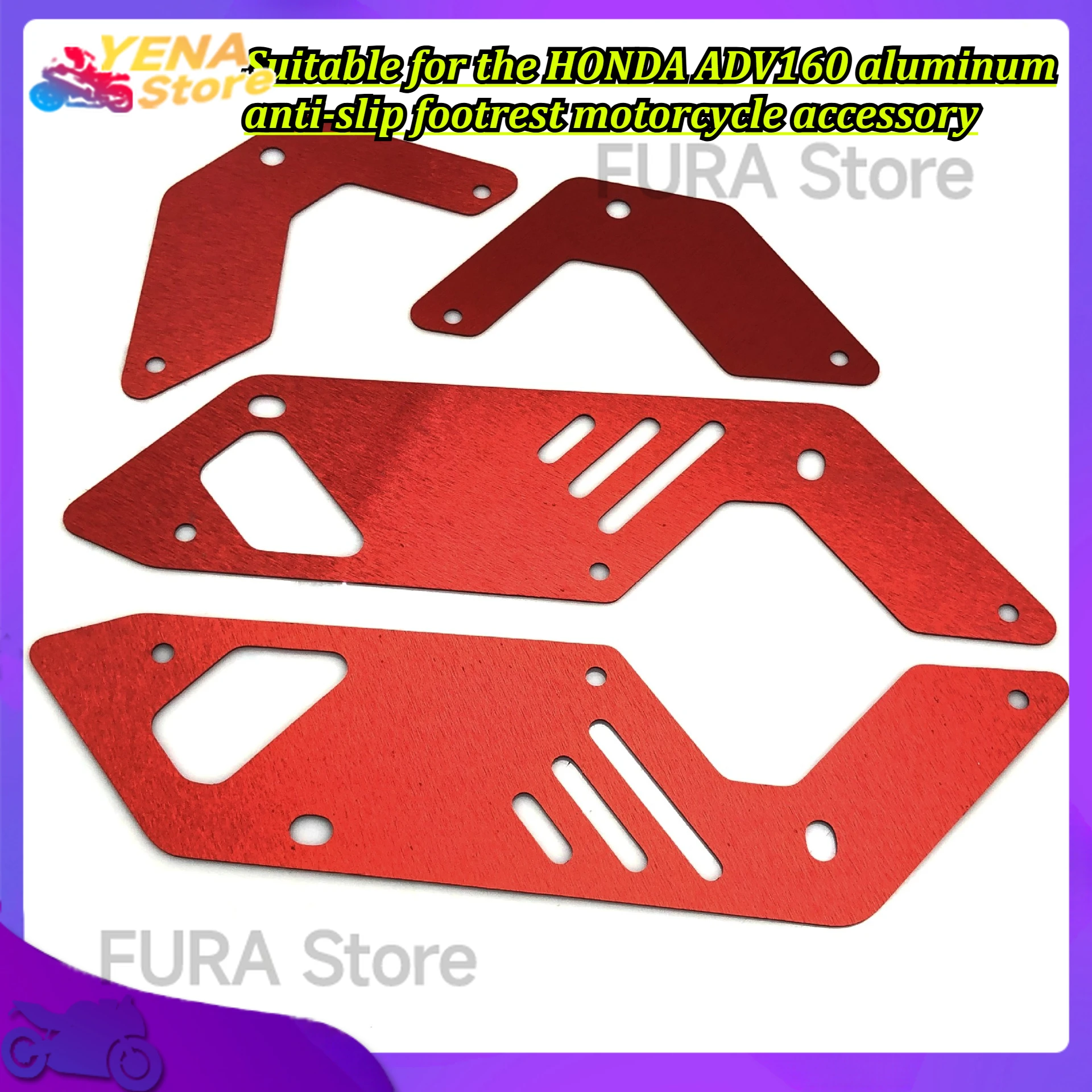 

The motorcycle footrest is suitable for the HONDA ADV160 aluminum anti-slip footrest motorcycle accessory.