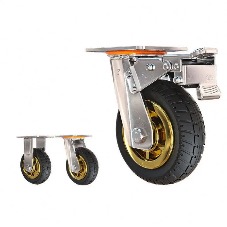 

industrial wheel trolley heavy duty high quality TPR casters